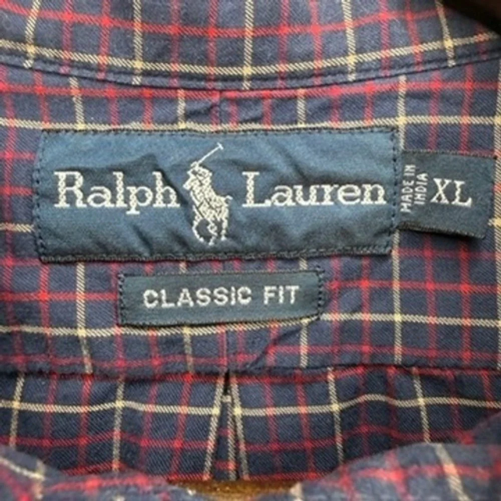 Polo‎ Ralph Lauren Button Down Shirt Plaid Classic Fit XL Long Sleeve Pony Logo